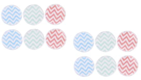 FOMIYES 2 Sätze Samt-reinigungspads Wiederverwendbare Abschminkpads Rund Gesichtsputzkissen Make-up-entferner Wattepad Waschbares Abschminkpad Kosmetik-puff Bambusfaser 6 Stücke * 2