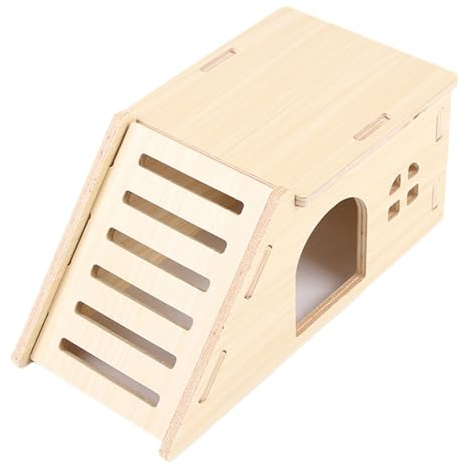 Hamsterhäuser,Mäusehaus Mit Kletterleiter | Nagefeste Interaktive Tiergehege für Speuren Klettern Spielen Ausruhen