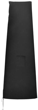 WAFOHSR Parasol Cover Waterproof Garden Umbrella Cover 240x48/70 Cm Black Easy To Clean