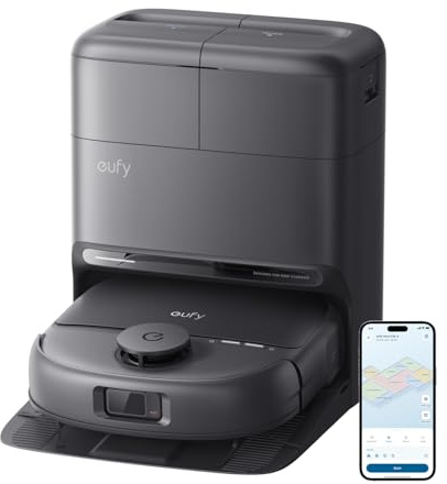 eufy Neuheit 2026 von Anker Saug- und Wischroboter C28 5-in-1 mit selbstreinigender HydroJet-Wischrolle, 15.000Pa Turbo-Saugkraft, Anti-Verheddern, KI-Hindernisvermeidung