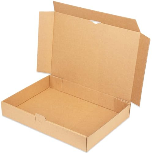 kartonprimus Maxibriefkartons 320 x 225 x 50 mm MB-4 braun Maxibrief Karton Faltschachtel stabil Versandkarton für Post DHL Versand DIN A4 Warensendung Büchersendung Versandschachtel (25 Stück)