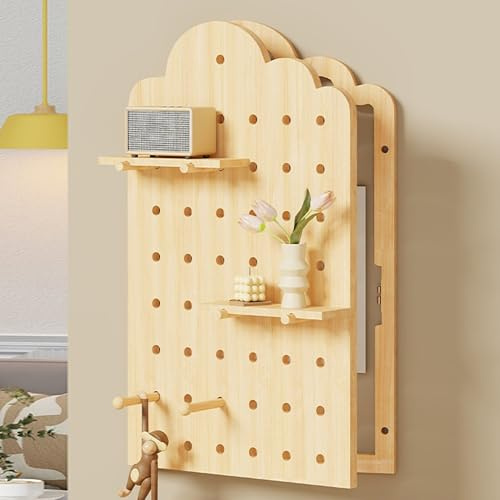 XCLOOZGL Générique Cache Compteur Electrique en Bois Coffret D'Habillage Tableau Électrique Couvercle De Panneau Électrique Décoration Murale Intérieure pour Maison Ou Bureau,Natural b,50x80cm