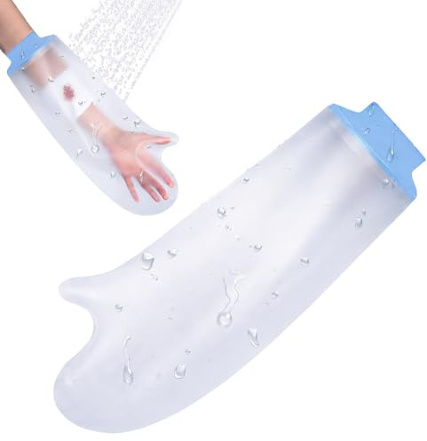Huxiny Protection Platre Bras Adulte, Protection Platre Douche, Protege Platre Jambe Adulte, pour Platre Bras Adu lte, Réutilisable Sac de Protection Bras Platre, Maintenir le Bandage au Sec