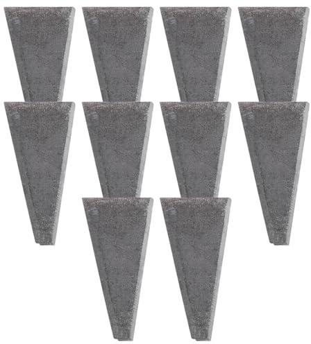NULYLU Cales en Acier Carbone Lot de 10 pour Fixation Coin de Hache et Marteau Utilisation en Construction et Réparation Menuiserie