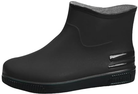 Regnskor dam vattentäta, korta regnstövlar dam eleganta trädgårdsskor halkfria ankelstövlar fashionabla arbetsskor utomhus slip-skor mjuka bekväma köksskor lätta sommarstövlar