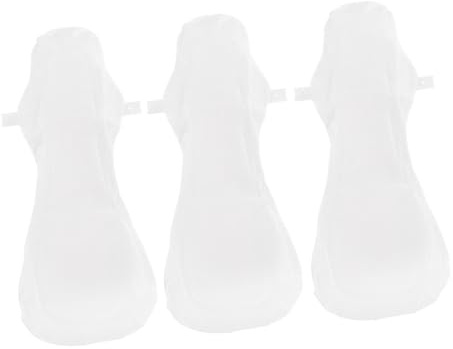 GOOHOCHY Compresas Menstruales Lavables de Algodón 3 Piezas 420 Mm Toallas Sanitarias Reutilizables para Mujeres Puerperas, a Prueba de Fugas y Cómodas para Uso Diario
