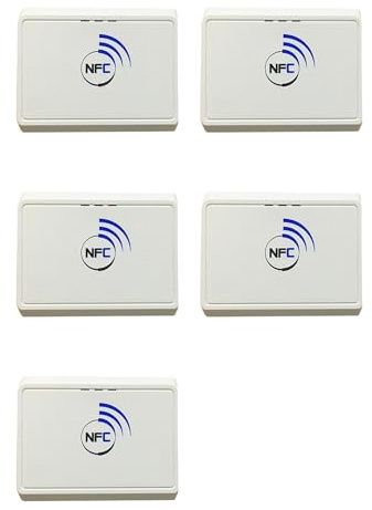 Oewwthy 5X Lector de Tarjetas RFID Inalámbrico con Bluetooth y Bluetooth para Android, NFC, Sin Contacto, 13,56 MHz (ACR1311)