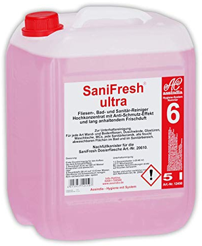 SaniFresh ultra Fliesen und Sanitärreiniger Hochkonzentrat 5l