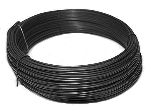 Bindedraht/Spanndraht | Verzinkt, anthrazit oder grün | 3,1 mm Stärke (80 m lang, anthrazit)