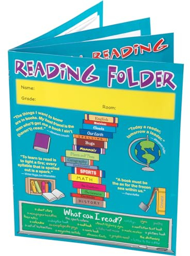 Really Good Stuff Reading Reference 4-Pocket Folder Intermediate - 12 folders