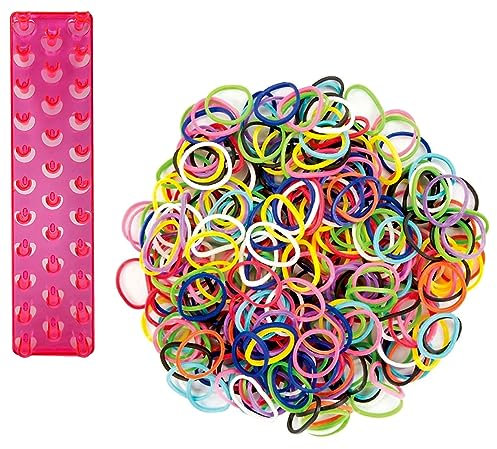 elrozo Loom Bands ca.6000 STK. Bunte Gummibänder Set