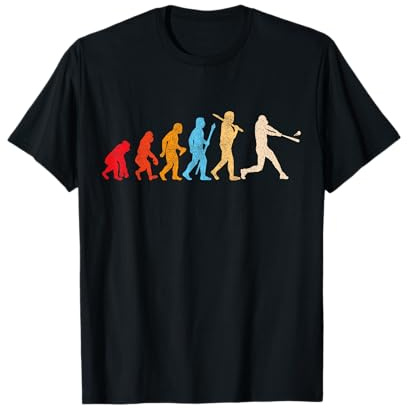 Lustiger Retro Evolution Baseball Evolution für Baseballspieler T-Shirt