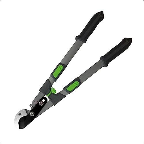 Rekord Teleskop-Astschere Amboss (antihaftbeschichtet), Schnittstärke: 35 mm, ausziehbar von 64 cm bis 84 cm, rutschfeste Handgriffe, Baumschere, Gartenschere
