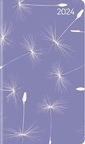 Slimtimer Style Pusteblume 2024 - Taschen-Kalender 9x15,6 cm - Weekly - 128 Seiten - Notiz-Buch - mit Info- und Adressteil - Alpha Edition