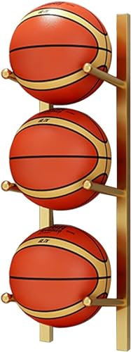HACSYP Aufbewahrung von Gymnastikbällen, Wandhalterung, Verstellbarer Yoga-Ball-Display-Halter, Metall-Basketball-Organizer for Fußball/Volleyball/Matte (Size : 6tier)