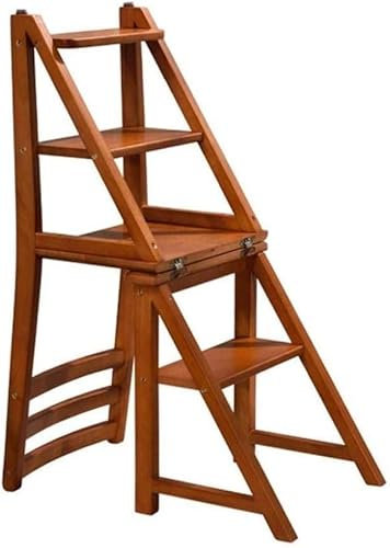 Tabouret échelle pliable multifonction avec étagère à fleurs pour usage domestique, escabeau portable pour salle à manger et escalader les escaliers