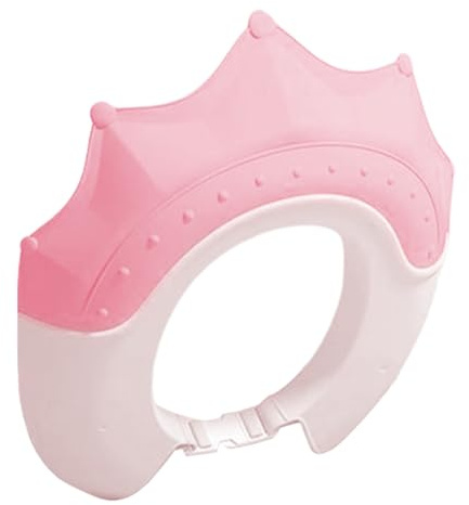 Shower Cap Baby Hair Washing Shield, Baby Shower Cap For Eye And Ear Protection, Bath Visor Toddler, Adjustable For 0-9 Years Old Children, Cute Crown Shape Makes The Baby Bath More Fun