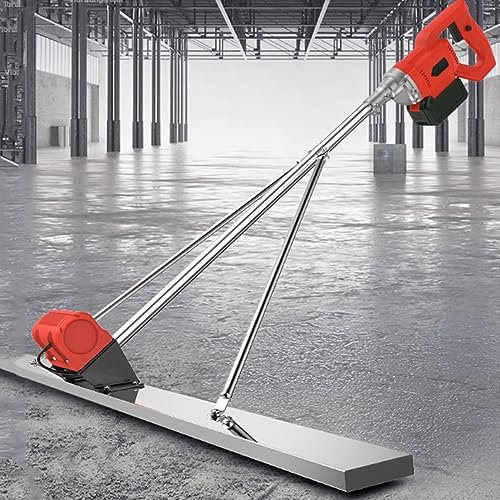 Massetto in Calcestruzzo Potente Strumento elettrico per la finitura del calcestruzzo, 59 (149 cm), strumento per la finitura del massetto per superfici in calcestruzzo, batteria da 6000 gi