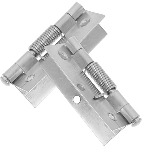 DIYEAH Bisagras de Puerta de Cierre Automático Acero Inoxidable 3 Pulgadas Bisagra Simple Resorte para Puertas Interiores Sótanos 2 Piezas Uso Doméstico