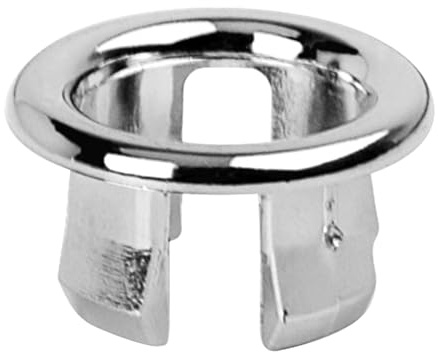 Anello di troppopieno per lavandino del bagno, coperchio del foro di scarico rotondo, tappo di troppopieno di scarico rotondo | Doppio strato robusto per lavello troppopieno inserto decorativo di