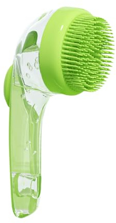 Hundeshampoo-Bürste – Haustier-Badebürsten – Spender für Pflegeshampoo | Weiche Massagebürsten, Badereinigungsgerät, 2-in-1-Wasch- und Pflegezubehör für lang- und kurzhaarige Hunde und Katzen zum Dus