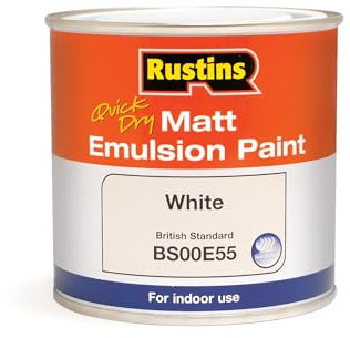 RUSTINS Matt Emulsion Paint White 500ml