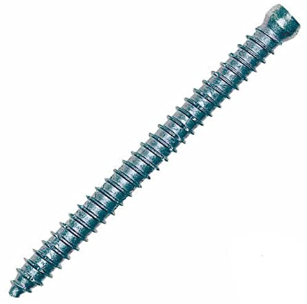 (10 Pack) Cylinder Head 7.5 x 112mm Concrete Screws. No Plugs Needed Direct Concrete Screw Timber Frame Screw with Cylindrical Torx Head