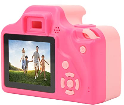 BROLEO Videocamera digitale per bambini, mini fotocamera da gioco per bambini con ricarica USB per regalo di Natale (rosa)