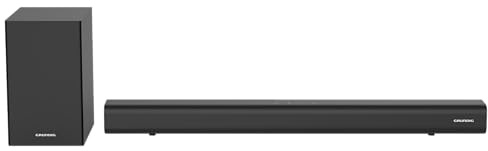 Grundig 2.1 Soundbar DSB 991 SW, mit Subwoofer, Slim Design, 90 Watt Ausgangsleistung, kabellose Verbindung, Bluetooth 5.4, HDMI (ARC-CEC), USB, Optischer- und Aux Eingang, Schwarz