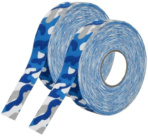 2PCS Nastri di Bastone di Hockey Rotoli, 2.5cm*25m Sportiva Nastro Impugnatura Hockey, Nastro di Presa per Sport, Adesivo Nastro Hockey Ghiaccio per Racchette da Hockey Squash Tennis Badminton (03)