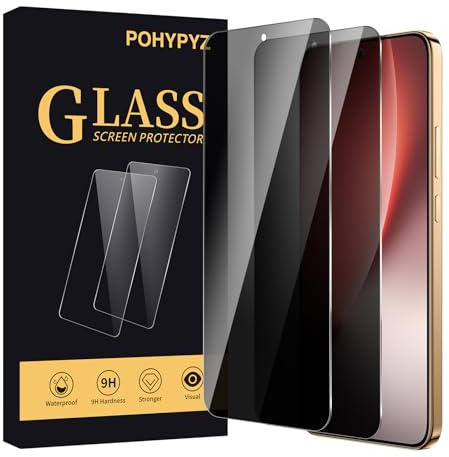 POHYPYZ 2 Piezas Protector Pantalla Privacidad para Honor Magic 8 Lite 5G，Cristal Vidrio Templado Anti Espía, Amigable para Funda,Fácil de Limpiar, 9H Dure，Ultra Resistente