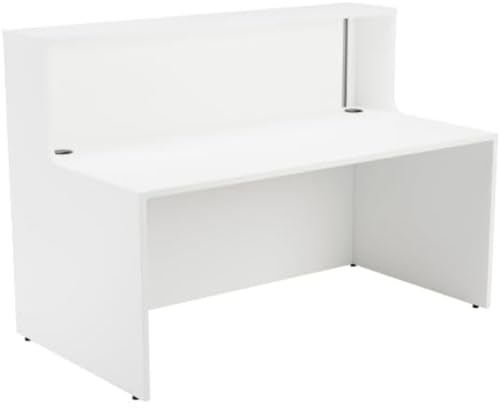 Office Hippo Reception Desk Unit, Table, Office, White, 146 x 89 x 116.5
