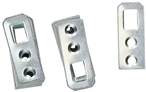 KOTARBAU® 50 Colgadores para Muebles, 30x12x1,0 mm, Herrajes para Colgar Muebles, Colgador metálico para módulos de Cocina suspendidos, Ideal para Colgar armarios de Cocina, cabeceros, 50 Unidades