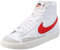Nike Blazer Mid '77, Scarpe da Ginnastica Donna, White/Habanero Red-Sail, 36.5 EU