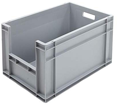 BiGDUG Value Euro Stacking Pick Bins 20 & 50 Pack Boxes Warehouse (50 Grey)
