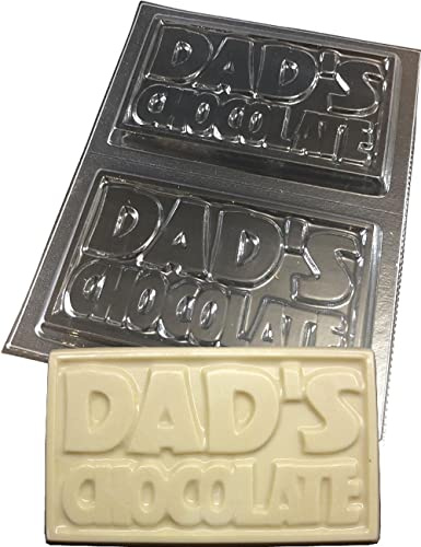 dennycraftmoulds.co.uk DADS Chocolate Large Chocolate Bar Moulds Reusable Plastic Molds Make 150g Bars, Transparent