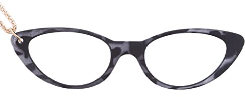 DIDINSKY Brille oder Leselupe. Anhänger mit Kette erhöhen. Fernglas ohne Koteletten für Damen und Herren. Havana Black +2.0 - MOCO BUTTERFLY