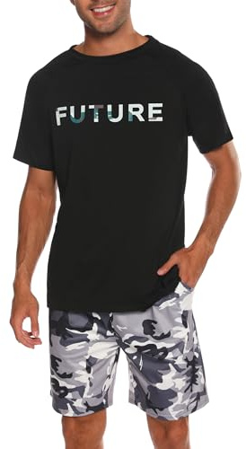 Nieery Pijama Hombre Corto Algodon Conjunto de Pijamas Verano