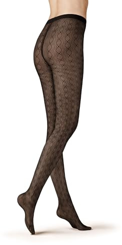 KUNERT Damen Strumpfhose Elegant Wave Fashion 50 DEN Black 38-40