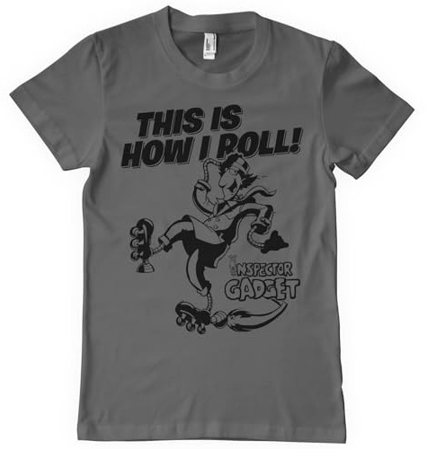 Inspector Gadget Licenciado Oficialmente This Is How I Roll Camiseta para Hombre (Gris Oscuro), Large