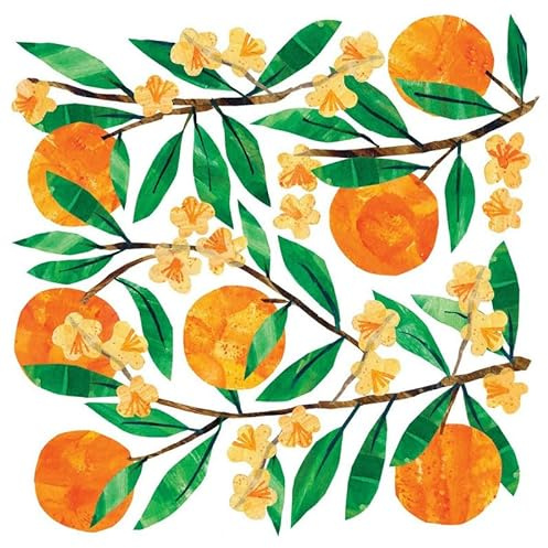 20 Servietten Essen Welt voller Orangen als Tischdeko. Papierservietten mit Motiv. Auch für Decoupage und Serviettentechnik 33x33cm