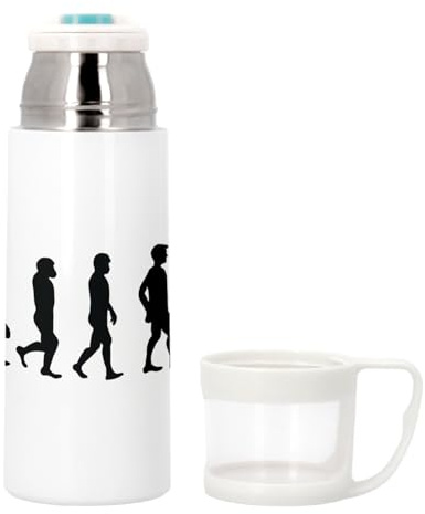 Bouteille thermo en Inox avec Tasse Intégrée - Evolution Patinage artistique Patineuse Sport Athlète - 350ml - Bouteille Isotherme
