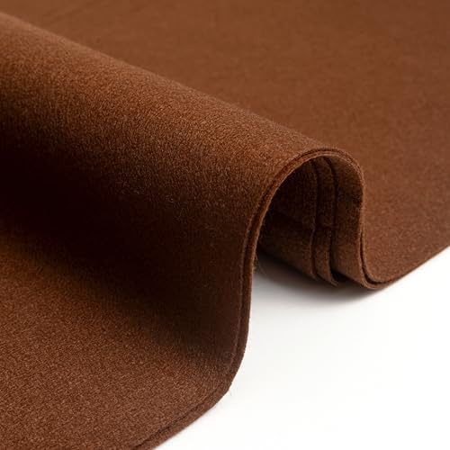IPEA Tessuto Feltro Pannolenci Marrone - Grande Ritaglio 190 x 100 cm - Made in Italy - Feltro Morbido Tinta Unita per Abbigliamento, Accessori, Decorazioni, Creazioni, Patchwork - Stoffa per Cucito