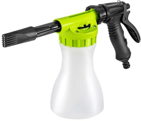 CrownsShop Snow Foam Sprayer 900ml Car Wash Gun with Long Hose Nozzle for Home and Garden