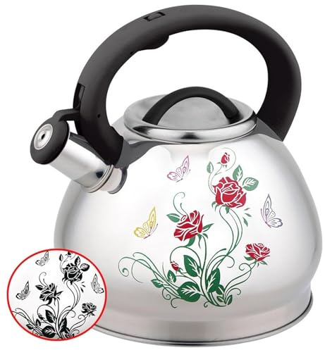 Color Changing Tea Kettle, 3L Food Grade Stainless Steel Teapot Water Kettle for Stovetop Induction Water Kettle, Tea Pot for Home & Kitchen(B)