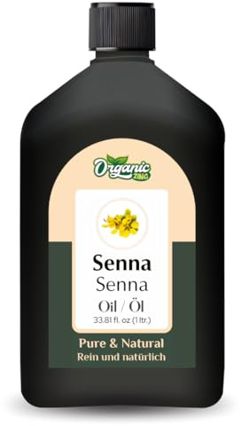 Bio-Zing-Senna-Öl (Cassia senna) | Reines und natürliches Trägeröl für Haut- und Haarpflege – 1000 ml/33,8 fl oz