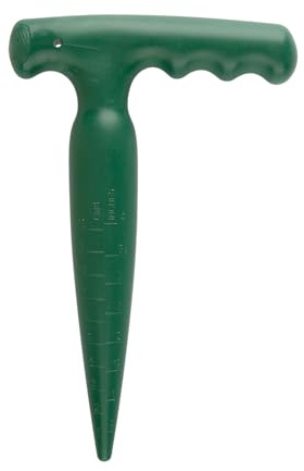 Tabanzhe Bulb Planter Dibber Plastic Garden Hand Tool with 0-10cm Measurement Scale for Accurate Planting, Seeding, Transplanting Vegetables and Flowers
