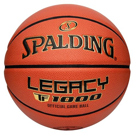Spalding Precision TF-1000 Indoor-Spiel-Basketbälle, trockener Griff, Mikrofaser-Verbundstoff, gepolstert, High School genehmigt, Größe 7, 74,9 cm