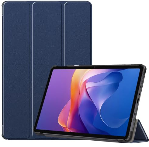 YRH Per Redmi Pad 2 Custodia 11 Pollici 2025, Ultra Sottile Leather Stand Cover per Tablet Xiaomi Redmi Pad 2 4G (Blu Navy Blu)
