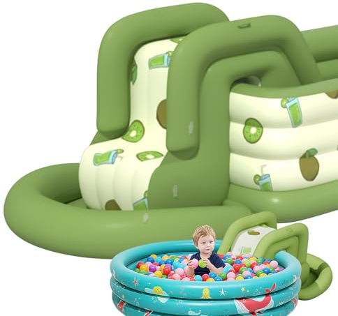 Inflatable Pool Slide | Paddling Pool Slide, Reinforced Inflatable Slide Large Model Children's Toy for Outdoors, Garden, Beach, Lake, Holidays